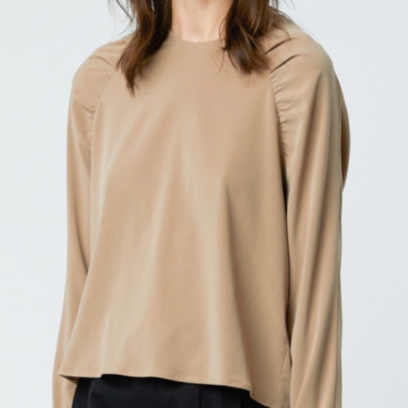 OAK + FORT Black Silk Blouse - Picture 4 of 5